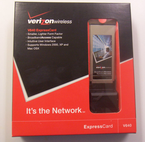 Verizon V640 EV-DO ExpressCard