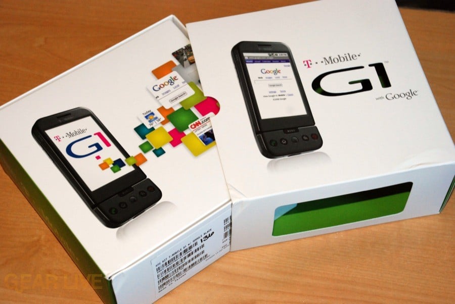 T-Mobile G1 inner box