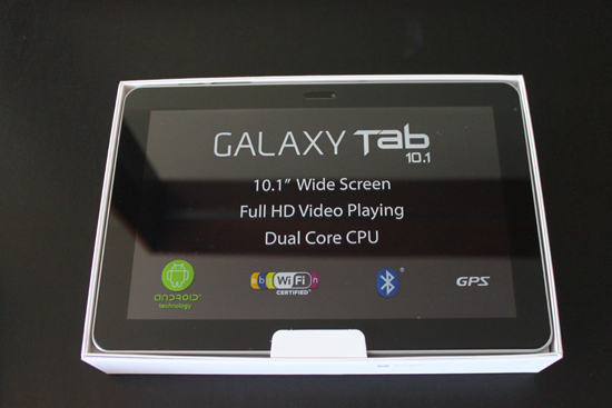 Samsung Galaxy Tab 10.1 in box