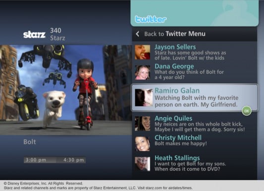 Verizon FiOS Widget Bazaar Twitter Stream