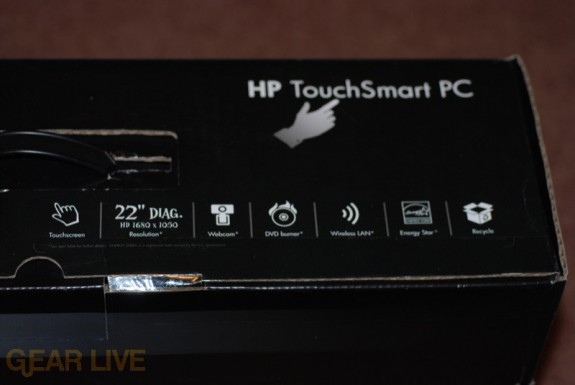 HP TouchSmart PC box stats
