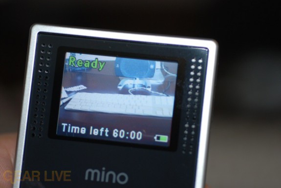 Flip Mino video screen
