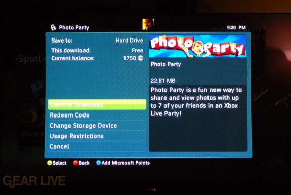 New Xbox Experience: Photo Party