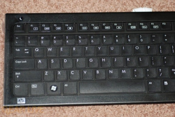 HP TouchSmart PC keyboard close