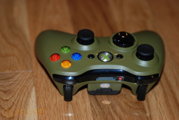 Halo 3 Xbox 360 Controller upside down view