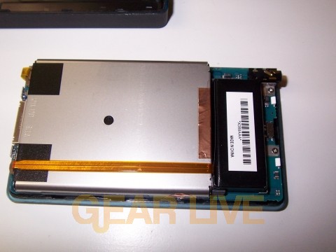 Back Casing of Zune Removed