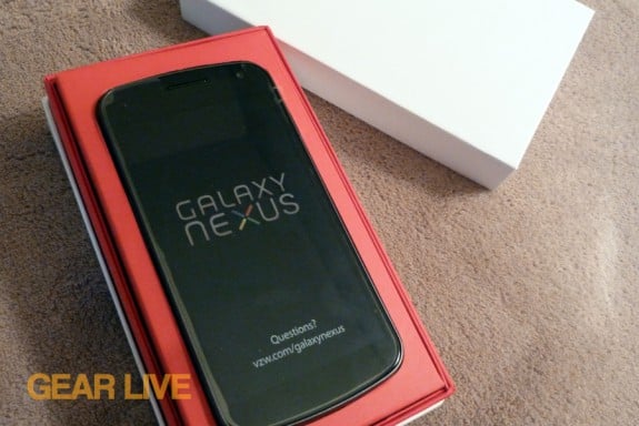 Galaxy Nexus in the box