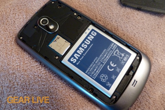 Galaxy Nexus battery inserted