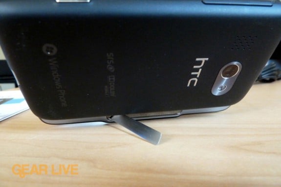 HTC Surround kickstand open