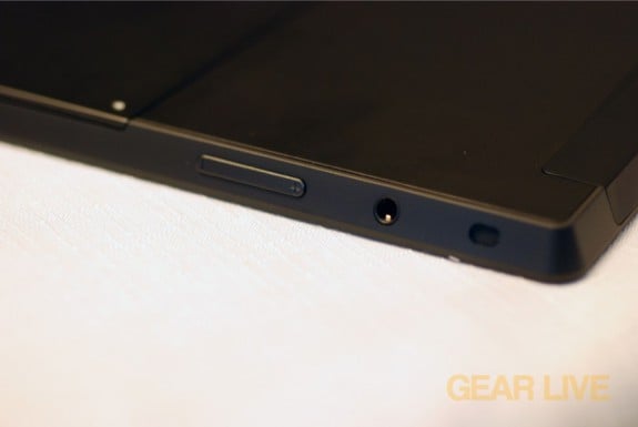 Microsoft Surface volume rocker, headphone jack