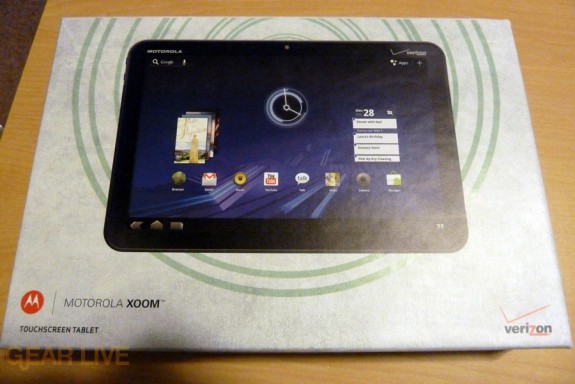 Motorola Xoom box front