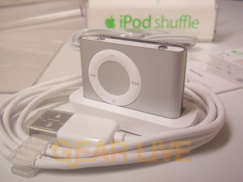 Docked iPod shuffle