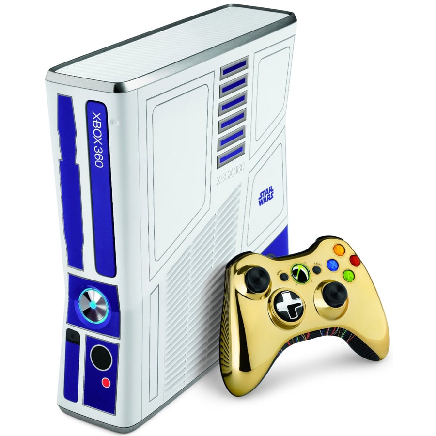 R2-D2 Xbox 360 and C-3PO controller